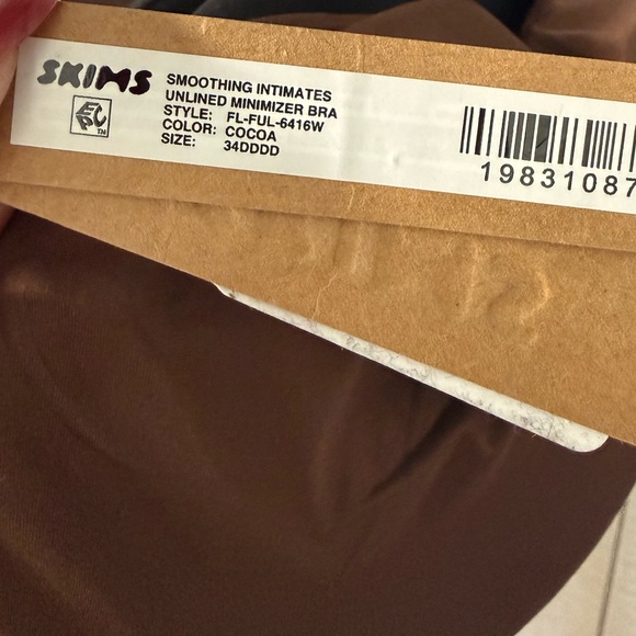 SKIMS SMOOTHING INTIMATES UNLINED MINIMIZER BRA NWT 34DDDD - Picture 3 of 3